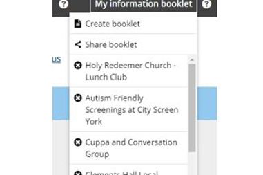 How To Use My Information Booklet | Live Well York